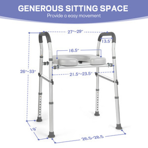Barra de Seguridad para Inodoro con Ajuste Rápido de un Toque, Sin Herramientas, para Usuarios con Necesidades Especiales, Fácil de Usar - Product Image 4