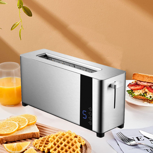 <span class=keywords><strong>Tostadora</strong></span> Eléctrica Inteligente <span class=keywords><strong>de</strong></span> Acero Inoxidable con Bandeja Recolectora <span class=keywords><strong>de</strong></span> Migas Extraíble, 2 Rebanadas, Ranura Larga, Digital - Product Image 3