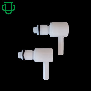 Jiyou's New L-Series 90-Degree POM Plastic Quick <b>Male</b> <b>Connector</b> Straight Pipe Elbow with Valve Stop for Angle Valves - Product Image 2