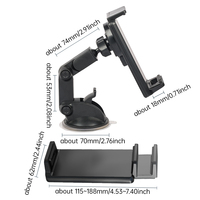 2025 support de tablette PC en matériau ABS amélioré support de voiture de téléphone portable stable avec ventouse puissante pour iPad Pro Samsung Galaxy