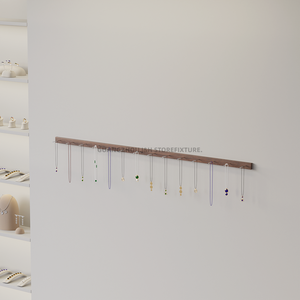 Nueva pantalla colgante, estante colgante montado en una sola <span class=keywords><strong>pared</strong></span>, llaves, joyería, collar, pulsera, cordón colgante, gancho de exhibición, estante, escaparate - Product Image 5