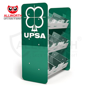 Nhà phân phối bắt mắt có thể điều chỉnh sáng tạo Trọng lượng nhẹ với Hooks hiển thị sàn đứng trường hợp - Product Image 3