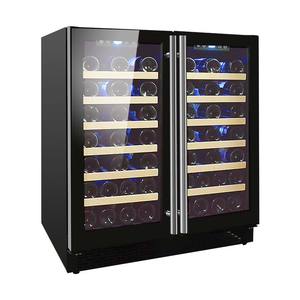 Cellier à vin Oem 66 bouteilles encastré Compresseur de vin et de bière Boissons Réfrigérateur électrique Centre de réfrigérateur à vin 176 <span class=keywords><strong>litres</strong></span> - Product Image 1