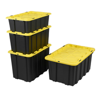 Nouveaux produits conteneurs de stockage Top qualité jardin 80L boîte de rangement en plastique logistique pour le déménagement