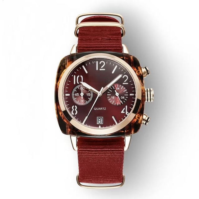 Japanese Chronograph Watches for Men and Women with the Same Couple Watches for Lovers  Calendar Waterproof Alloy Quartz Watch.