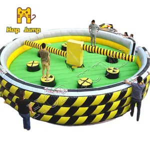 Toro mecánico inflable retardante de UV, Material de PVC, juego de fundido para uso comercial