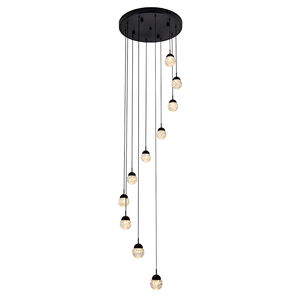 Lámpara de araña decorativa artística de cristal LED, lujosa, exquisita y de alta gama, adecuada para villas. - Product Image 1