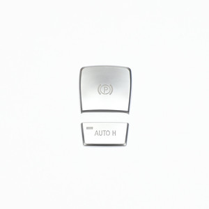 Pegatina de vinilo para coche, cubierta para botón de freno de mano, Material ABS, autoadhesiva para BMW X5 X6, decoración Interior, forma rectangular, 2 piezas - Product Image 2