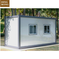 Maisons modulaires portables en conteneurs maritimes préfabriquées, mini-maisons modulaires démontables 6m*3m, structure de maison en conteneur