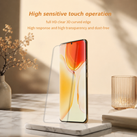 Mietubl Protection d'écran en verre trempé incurvé 3D de bonne qualité, protection UV, anti-traces de doigts, résistant aux rayures pour VO Y400 PRO