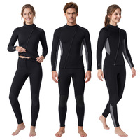 Combinaison de plongée et de snorkeling en néoprène épais 2 mm pour femmes et hommes, manches longues, pantalon de surf