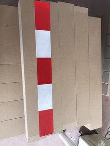 Tiras reflectantes prismáticas rojas y blancas altamente visibles para <span class=keywords><strong>cinta</strong></span> reflectante de <span class=keywords><strong>barricada</strong></span> - Product Image 3