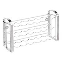 Offre Spéciale : Étagère à Épices Murale ou à Poser, 3 Niveaux, en Fer Revêtu de Poudre Argentée, 18 Pots, Multifonctionnelle