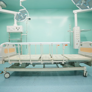 Ручная Больничная койка с регулировкой кривошипа для спальных и ножных секций сверхпрочная стальная рама Lekang LK-B1 - Product Image 1