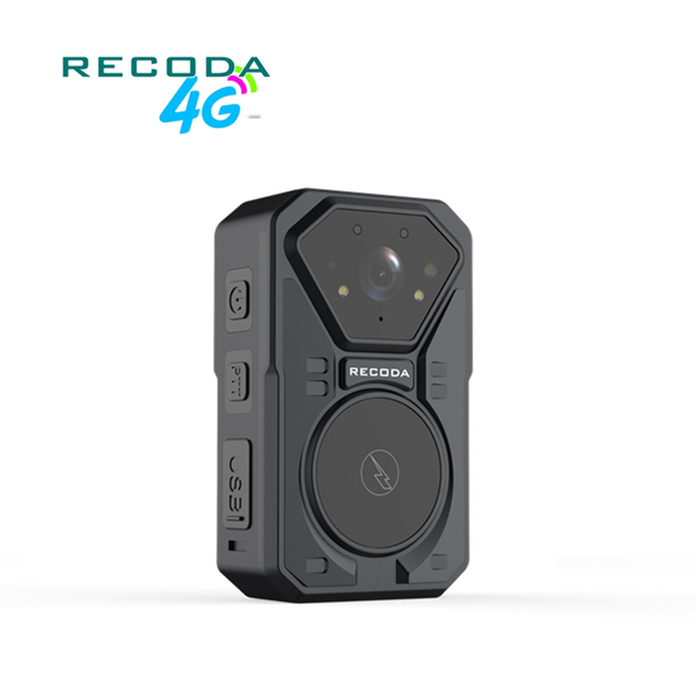 Android Body Worn Camera IP68 IR 4G GPS WIFI Body Worn Camera With Face Recognition 10 Hour Recording