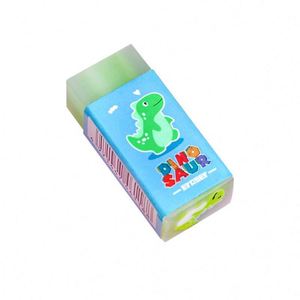 Gomme à effacer en PVC promotionnelle pour enfants, motif dinosaure de dessin animé, mignonne et kawaii, avec logo personnalisé, fabriquée en Chine - Product Image 1