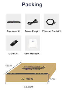 Chuyên nghiệp 96k linh sam dòng mảng Loud quản lý loa DSP xử lý âm thanh kỹ thuật số đầu vào/đầu ra 4-8 PA Live Show vỏ kim loại - Product Image 6