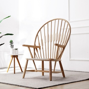 Morezhome populaire designer loisirs en bois massif chaise de <span class=keywords><strong>paon</strong></span> pour les salons - Product Image 4