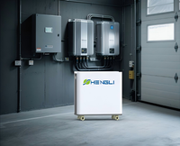 Batterie lithium LiFePO4 200Ah 30kWh, système de stockage d'énergie domestique micro-réseau tout-en-un vertical à montage au sol 51,2V