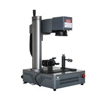 Machine de marquage laser à fibre de bureau 20W avec fonction rotative pour porte-clés, cartes de visite, facile à transporter, utilisation en extérieur, facile à utiliser, haute qualité pour cartes de visite