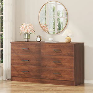 <span class=keywords><strong>Commode</strong></span> moderne de luxe à 6 tiroirs avec grand espace de rangement, meuble de chambre en bois pour salon ou dressing - Product Image 6