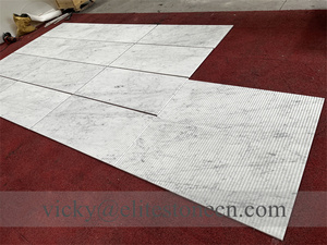 Decoración de Pared con Diseño de <span class=keywords><strong>Flauta</strong></span> <span class=keywords><strong>Curva</strong></span>, Azulejo de Mármol Blanco con Diseño de <span class=keywords><strong>Flauta</strong></span>, Piedra Blanca con Diseño de <span class=keywords><strong>Flauta</strong></span> - Product Image 4