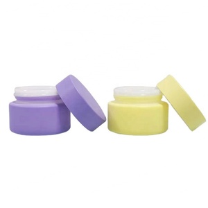 Customized 20g 30g 50g 100g Skincare <b>Container</b> Ceramic <b>Glass</b> Jars Eye Cream <b>Glass</b> Cosmetic Jars with <b>Glass</b> Lid - Product Image 2