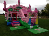 Château gonflable de princesse avec toboggan, gonflable de jardin à vendre