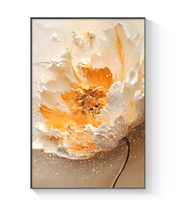 Peinture décorative simple à fleurs pour salon, grande décoration murale pour fond de canapé, décoration murale suspendue au sol
