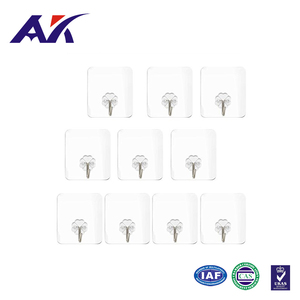 Số lượng lớn bán ma thuật phẳng nhựa tường dính móc dính ma thuật Dễ dàng cài đặt cho phòng tắm nhà bếp - Product Image 3