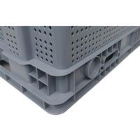 Caisse en plastique empilable de qualité alimentaire 1100x650x550mm, conteneur emboîtable pour la logistique de la chaîne du froid