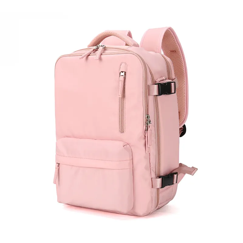 2022 New Fashion High Quality Large Durable Waterproof Nylon Pink Women's Travel Shoes And Insulation Backpack For Ladies Women