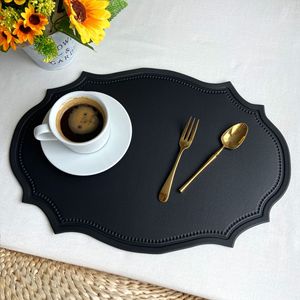 Châu Âu Retro không thấm nước bàn ăn Mat PVC da placemat cho cắm trại ngoài trời đồ nội thất - Product Image 2