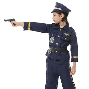 Children Halloween Costumes Kids Party Carnival Uniform Boys Policeman Cosplay Clothing Sets