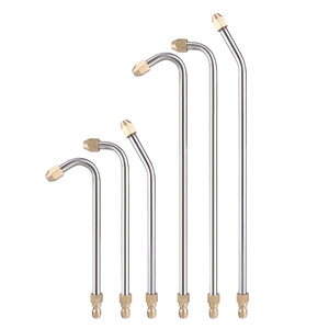 High Pressure Sprayer 350mm L Type Brass Nozzle Car <b>Wash</b> Extension <b>Pole</b> Adjustable Flow 4000psi Metal Water Gun - Product Image 2