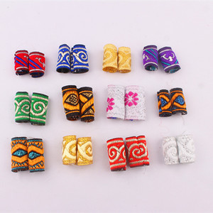 1 Bolsa de Accesorios para el Cabello: Tela de Color Africano para Trenzas Reggae, Lazos para el Cabello, Hebillas Decorativas con Patrón Auspicioso - Product Image 5