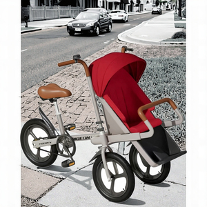 <span class=keywords><strong>Passeggino</strong></span> a Tre Ruote Portatile di Alta Qualità per Bambini, <span class=keywords><strong>Bicicletta</strong></span> Pieghevole per Genitori con Seduta Alta per Viaggi - Product Image 5