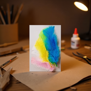 ILAN Pluma 14Cm Nero 6Pz Piume per Artigianato - Product Image 3