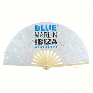 Nuevo Abanico Plegable Grande de Bambú con Logotipo Personalizado, Portátil, para Baile, Regalo para Festivales, Técnica Pintada - Product Image 4