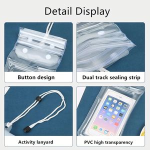 Bolsa Impermeable IPX8 con Logotipo Personalizado para Teléfono Móvil, Funda Transparente de PVC Flotante Universal para Exteriores, Bolsa Protectora Sumergible para Teléfono - Product Image 5