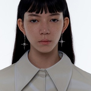 Fashion Cross <b>Stud</b> <b>Earrings</b> Tibetan Silver <b>Crystal</b> Rhinestone Bezel Setting Women's Party Jewelry - Product Image 2