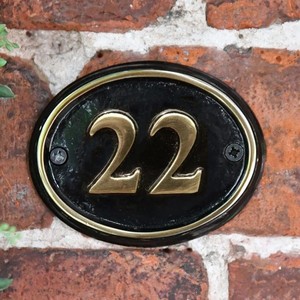 Nouveau Design 3d Métal Laiton Plaques De Porte En Acier Inoxydable Numéros De Maison Panneaux De Porte - Product Image 1