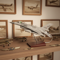 Modèle d'avion de l'Armée de l'Air F16 en résine, échelle 1/48, 31 cm, fait main, pour usage promotionnel avec impression sérigraphique, marque Tongde, simulation