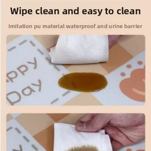 Haustier-Bodenmatte Wasserdicht Urinbeständig Rutschfeste Hundematte Welpen-Katzen-Teppich Leicht zu Reinigen Cartoon-Animations-Design - Product Image 4