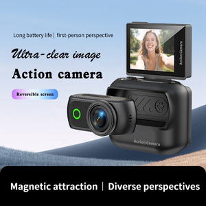 Caméra d'action miniature portable 1080P avec écran rabattable de 2 pouces, caméra sportive détachable magnétique, caméra miniature pour vlog, caméscope numérique Wifi - Product Image 6