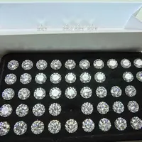 Piedras de moissanita blancas sueltas de venta al por mayor de diamantes sintéticos hechos en laboratorio