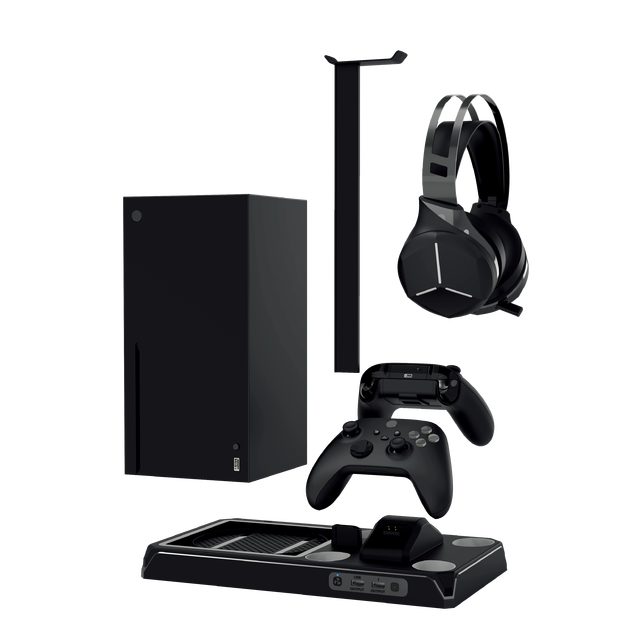 Honcam Controllers Charging Console Cooling Station With 2pcs 1400mAh Rechargeable Battery for Xbox Series S/X