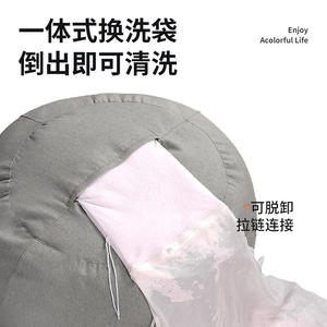 Sofá puf Easypack individual con relleno de EPP, funda extraíble, silla extra suave para sala de estar para adultos - Product Image 3