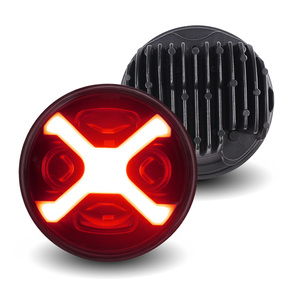 Faro X-Type da 5,75 Pollici con Alone Bianco Latte, DRL Rosso e Illuminazione Abbagliante/Anabbagliante Autonomo, Adatto per Motociclette - Product Image 2