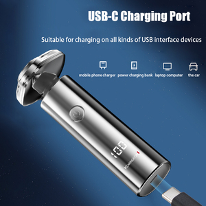 Afeitadora Eléctrica para Hombre, Recargable por USB, Resistente al Agua, Afeitadora Rotativa, Pantalla LED, Recortadora de Barba, Máquina de Afeitar - Product Image 4